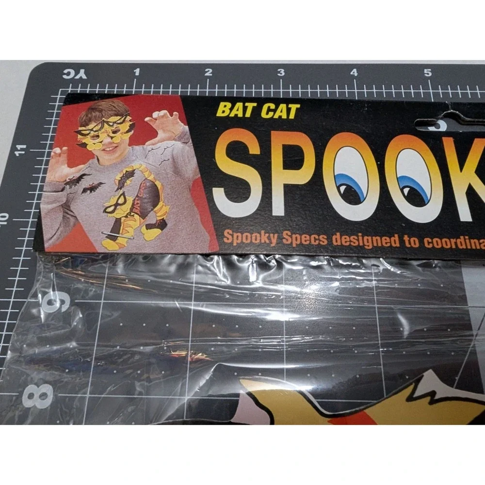 Daisy Kingdom Bat Cat Spooky Specs orange cat die cast Halloween glasses lot 2‎